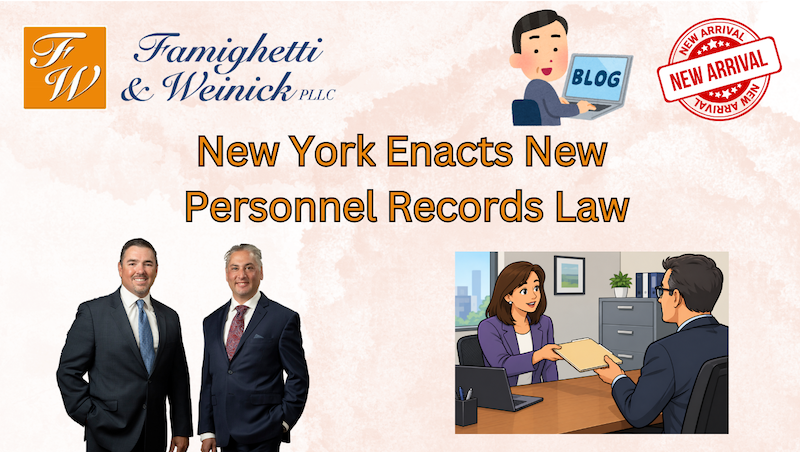New York Enacts New Personnel Records Law